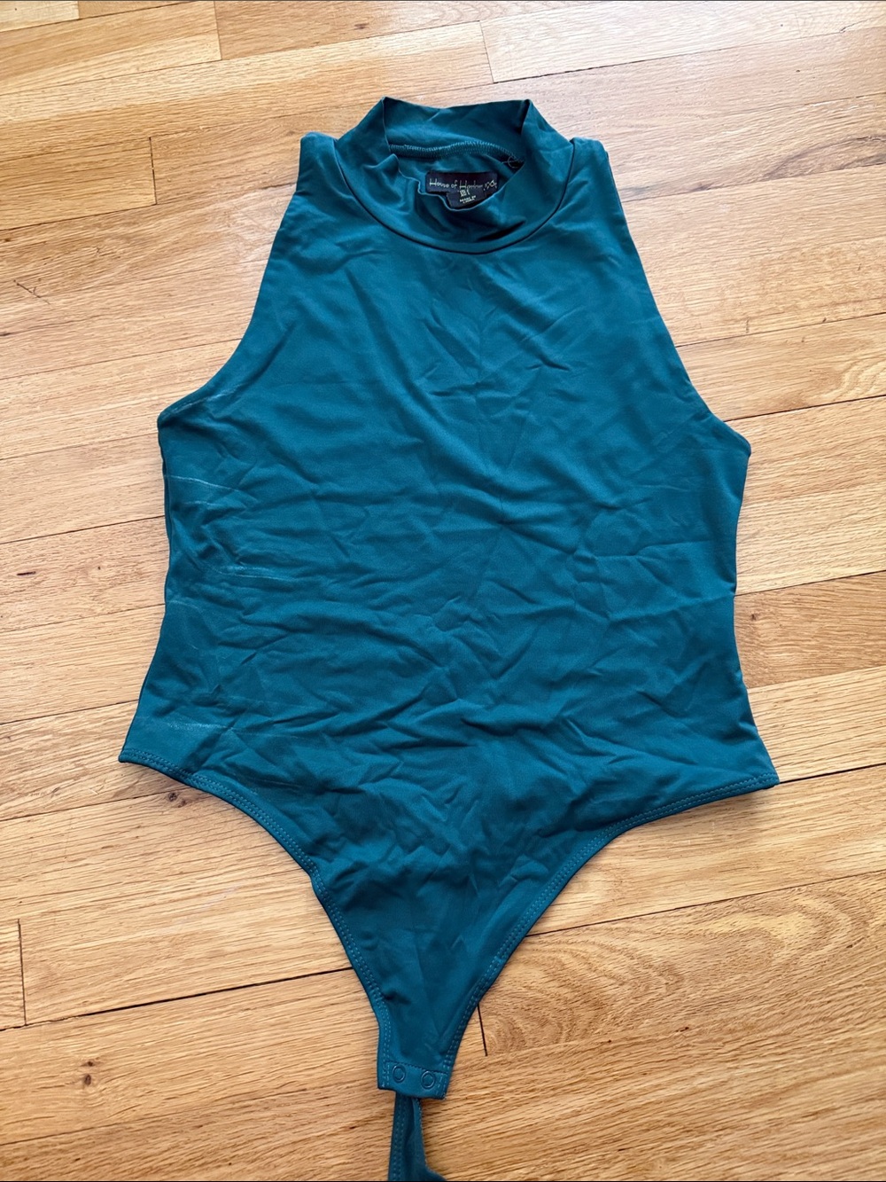 High Neck Teal Women’ Bodysuit